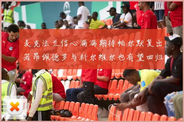 麦克法兰信心满满期待帕尔默复出若昂佩德罗与科尔维尔也有望回归
